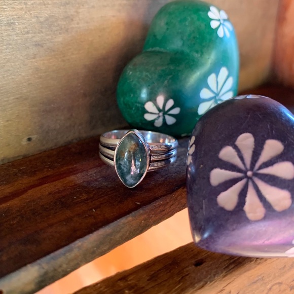 fire monkey Jewelry - ✨RUSTIC GREEN ONYX ARTISANAL RING 8.25✨